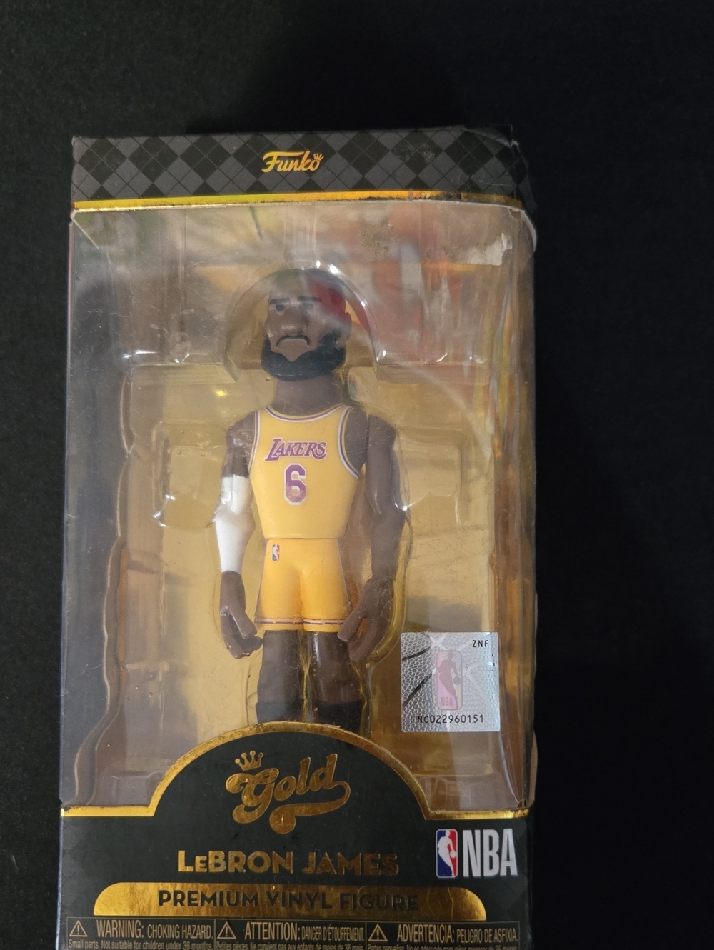 Funko Gold LeBron James Lakers Yellow Vinyl Figure